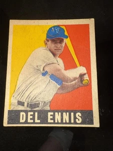1948 Leaf Del Ennis #49 Rookie Card Philadelphia Phillies 7x100RBI 288Hrs 1284RB - Picture 1 of 9
