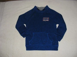 365 Kinder blau Pullover-Typ "Stay Cool" Handwärmer Tasche Sweatshirt-Größe 8 - Bild 1 von 2