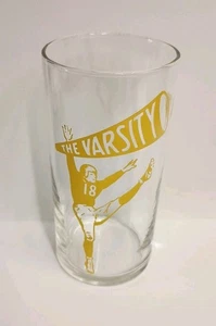 The Varsity Restaurant Vintage Saftglas Atlanta GA Football Player #18 gelb - Bild 1 von 7