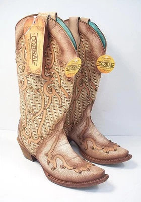 BOTAS VAQUERAS CORRAL MUJER 6,5 M BORDADAS Y TACHONADAS PUNTA PUNTIAGUDA Foto 1 de 4