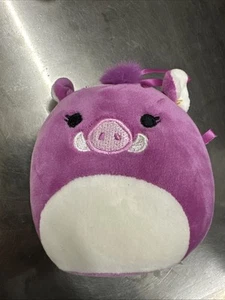 Jazzwares ~ Squishmallow ~ Jenna il facocococo ~ 4" ornamento peluche viola - Foto 1 di 4