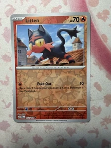 Litten - Common SV05: Temporal Forces 032/162 NM Reverse holo - Picture 1 of 2