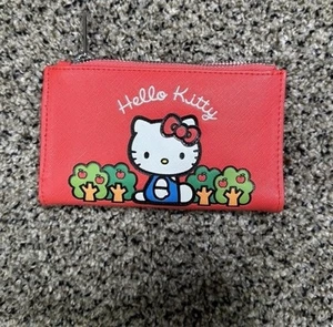 Cartera Loungefly Hello Kitty roja porta tarjetas de crédito pequeña - Imagen 1 de 6