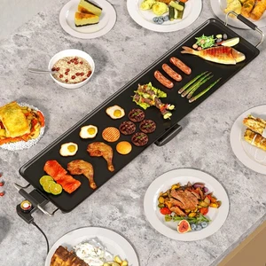 Plancha Eléctrica Grande 27" con Termostatos de Temperatura Ajustable y Bandeja de Goteo - Imagen 1 de 9