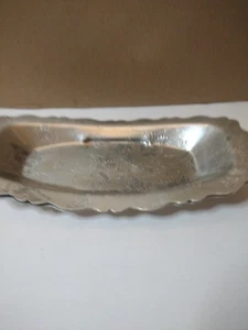  (2) Vintage gehämmertes Aluminium Sellerie/Brot Tablett Forman Familie 12 1/2", A15 - Bild 1 von 16