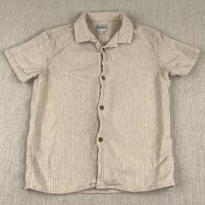 Rhythm Vacation Shirt Mens Large Huckberry Collared Yacht Slub Knit Linen Blend - Picture 1 of 9
