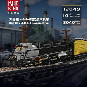 MouldKing 12049 Big Boy 4-8-8-4 Steam Locomotive 3040 Piece Building Brick Set - Picture 1 of 6