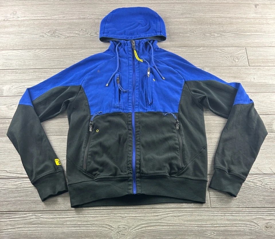 RALPH LAUREN RLX HOMBRE Mediana Cremallera Completa, Azul/Negro, Chaqueta con Capucha Cremallera Completa Foto 1 de 4