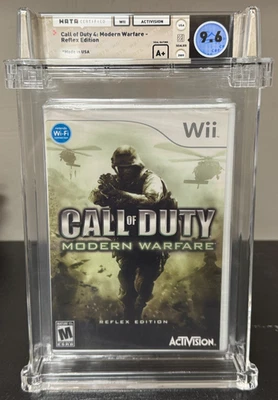 Call of Duty Modern Warfare Reflex Ed. Nintendo Wii WATA 9.6 / A+ Seal POP 23 - Image 1 of 3