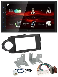 JVC USB Bluetooth MP3 DAB 2DIN Autoradio für Toyota Yaris 11-20 schwarz - Bild 1 von 9