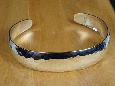 James Avery Sterling Silver Hammered Divina Cuff Bracelet - Image 1 of 4