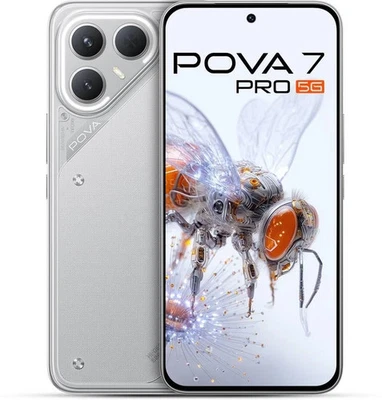 Tecno Pova 7 Pro 5G (Grey, 256 GB Storage- 8 GB RAM)  NFC “NO TARIFFS IN USA” - Image 1 of 4