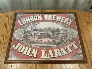 Litografía de colección John Labatt London Brewery enmarcada 1985 22 X 27 pulgadas - Imagen 1 de 9