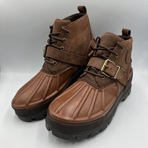Polo Ralph Lauren Oslo Low Waterproof Leather Boots - Men's 9.5 **NEW** - Picture 1 of 19