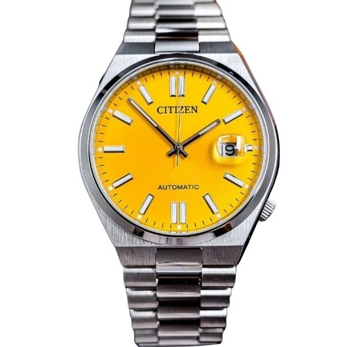 CITIZEN TSUYOSA Collection NJ0150-81Z Mechanical Automatic Watch Yellow Dial