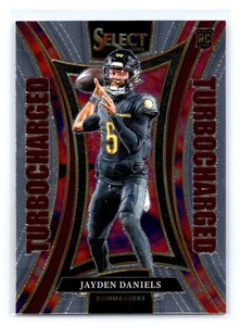 2024 Panini Select - Turbocharged Jayden Daniels #12 (RC) - Bild 1 von 2