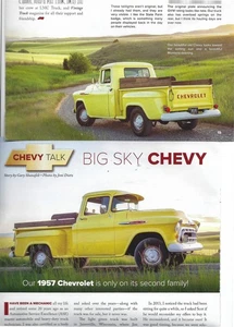 1957 CHEVROLET 3100 STEPSIDE PICKUP 4 PG COLOR Article - Bild 1 von 2