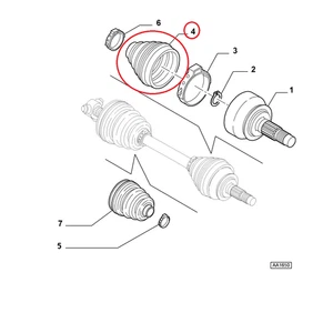 Kopfhörer Halbe Welle Differential Lancia These Original 46308053 - Bild 1 von 1