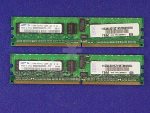 IBM 39M5818 1GB (2x512mb) PC2-3200 Non-Chipkill Server Memory Kit zj - Picture 1 of 2