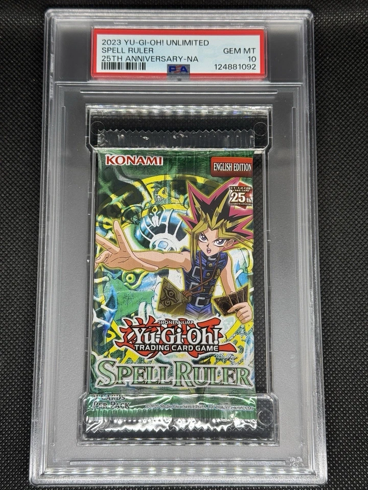 Pacote de reforço lacrado classificado Yu-Gi-Oh! Spell Ruler 25º Aniversário Inglês PSA 10 - Imagem 1 de 2