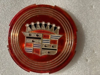 1957 57 винтажный Cadillac Eldorado центральный медальон колпака колеса красный (1) - изящный - Изображение 1 из 4