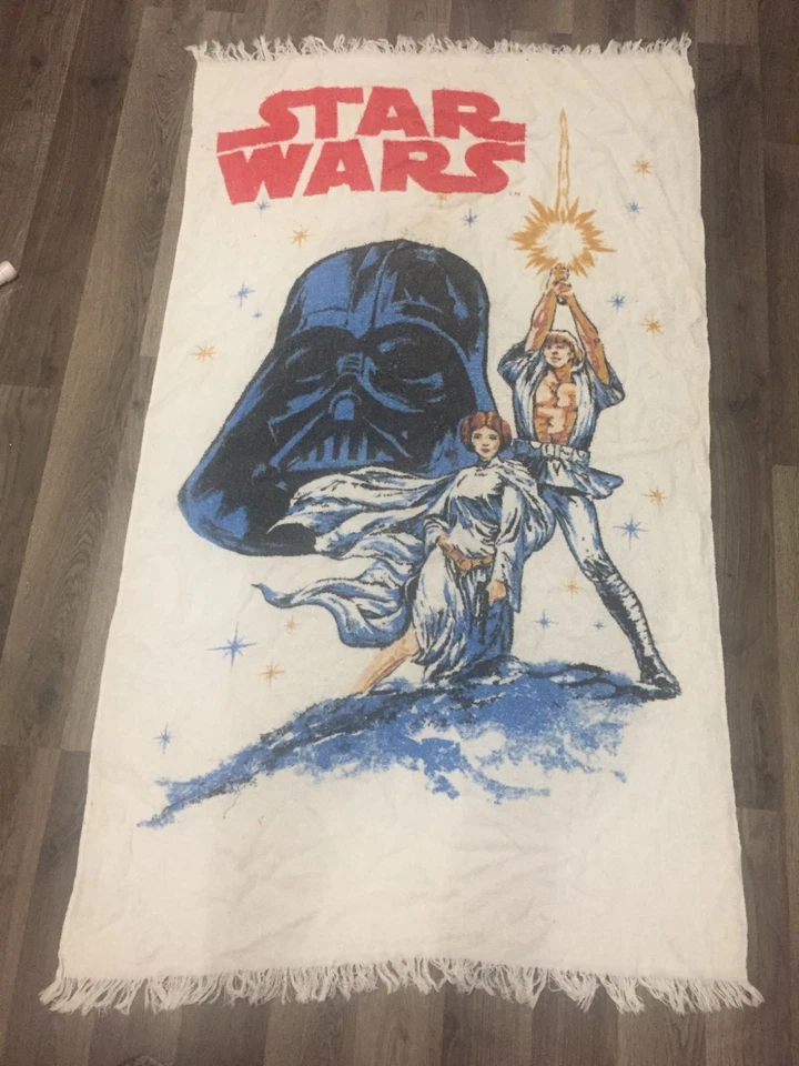 Antigo Toalha de banho 1977 Bibb Company original Star Wars 34 X 55 - Imagem 1 de 1