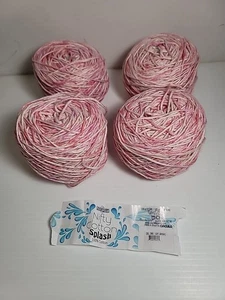 Pink/Cream Nifty Cotton Splash Variegated Yarn 185 Yds 100 G Color Carnation - Picture 1 of 2
