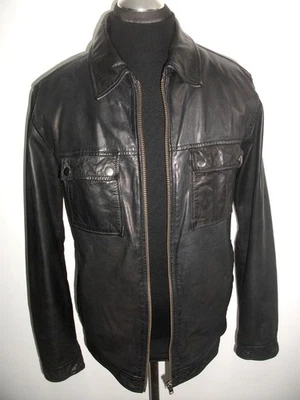 LAKELAND LEATHER BOMBER BIKER JACKET COAT 42 Black HARRINGTON TRUCKER Blazer - Image 1 of 4