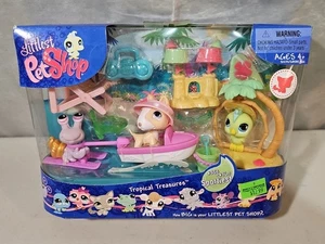 Littlest Pet Shop LPS Tropical Treasures #858 #859 #860 NEW IN BOX COMPLETE SET - Picture 1 of 6
