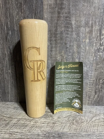 MLB Colorado Rockies & Coors Light Wooden Dugout Mug Thompson Mug Co. 10” Cover