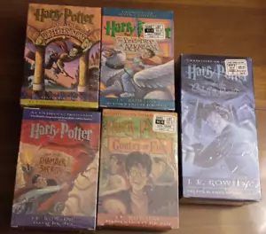 Vintage Harry Potter Audio Books on 48 Cassettes Unbridged LOT 5 Complete Sets - Picture 1 of 13