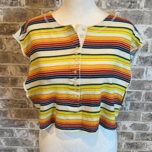 Out from Under for Urban Outfitter’s crop shirt. Size M. Multi colored. - Picture 1 of 16