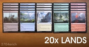 Dominaria 20 Memorial to Taplands Full Set *NM* (Magic MTG ) Folly, Genius - Picture 1 of 2