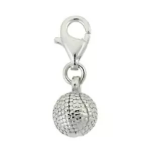 925 Silber Baseball Neuheit Charm - Picture 1 of 2