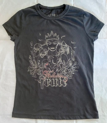 Camiseta De Colección Principios de la década de 2000 Blancanieves Maléfica Mujer Disney Alta Costura Talla S Foto 1 de 4