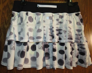 Lululemon 6 Tall Pacesetter Skirt Seaside Dot Black White Polka Dot EUC! HTF! - Picture 1 of 17