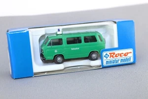 Roco Modellauto VW Typ 2 8-Sitzer Bahnpolizei DB olivgrün 1382 NOS OVP H0 1:87 - Picture 1 of 2