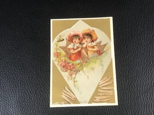 CHROMO CARD OH! COMME ELLE ME TAQUINE EPOQUE 1880 90 - Picture 1 of 2