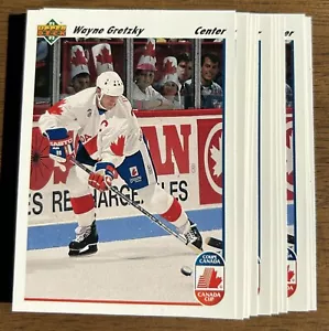WAYNE GRETZKY 1991/92 Upper Deck #13 Canada Cup Base Card TEAM CANADA HOF! - Picture 1 of 1