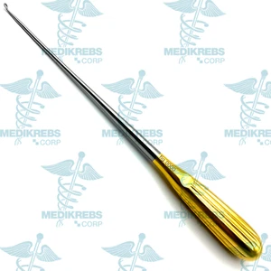 Spratt Brun Bone Curette Curved 26 cm Fig. 0000 OR Grade German Steel Instrument - Picture 1 of 1
