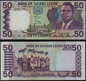 SIERRA LEONE 50 LEONES (P17a) 1988 UNC - Picture 1 of 1