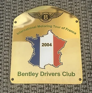 Bentley Drivers Club Kühlergrill Emblem International Motoring Tour Of France 2004 - Bild 1 von 4