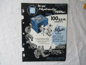 1964 Owatonna Tool Company OTC Hydraulic Flow Tester Brochure - Picture 1 of 3