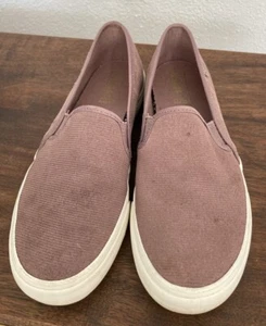 Keds Slip On Sneakers Mauve Corduroy & Suede Dream Foam Insole Women’s Size 7 - Picture 1 of 7