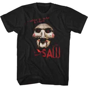 T-Shirt Säge Vintage 90er Jahre Horrorfilm schwarz Baumwolle T-Shirt - Bild 1 von 5