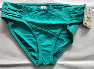 Tommy Bahama Ming Jade Perla Cintura Alta Lateral Fruncido Talla M/M - Imagen 1 de 2