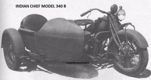 INDIAN 340 CHIEF OPERATION PARTS MANUALs -80pg Motorcycle Sidecar Service Repair - Picture 1 of 4