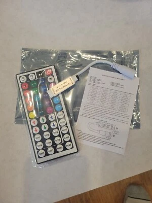 44 Key IR Remote Controller RGB Control Box DC 12V For LED 3528/5050 Strip Light - Image 1 of 4