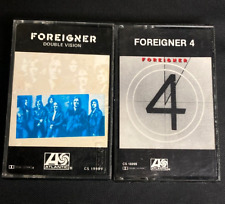 LOT of 2 FOREIGNER CASSETTE TAPES! "Double Vision" + "4" ~ Both EX!  OG issues!