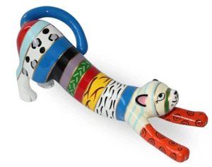 Stretching CAT Yoga gato grande adecuado para exteriores figura escultura 20097B - Imagen 1 de 2